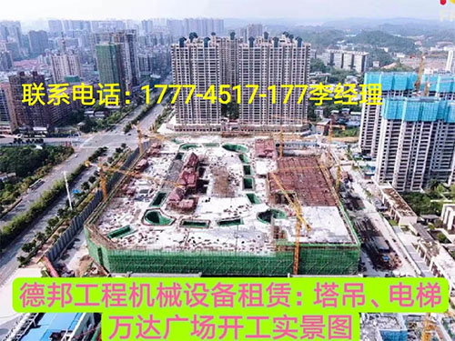 萬(wàn)達(dá)廣場(chǎng)、岳麓青城一二三期   租賃塔吊、電梯實(shí)情